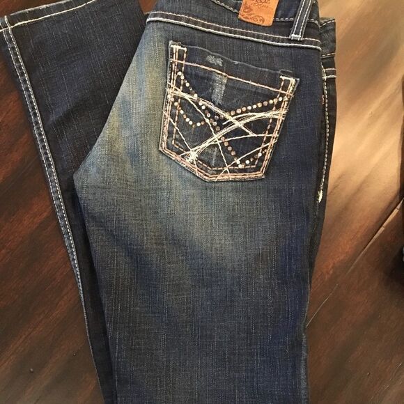 BKE Denim - BKE LOW RISE Skinny Rhinestone Womens Denim Jeans